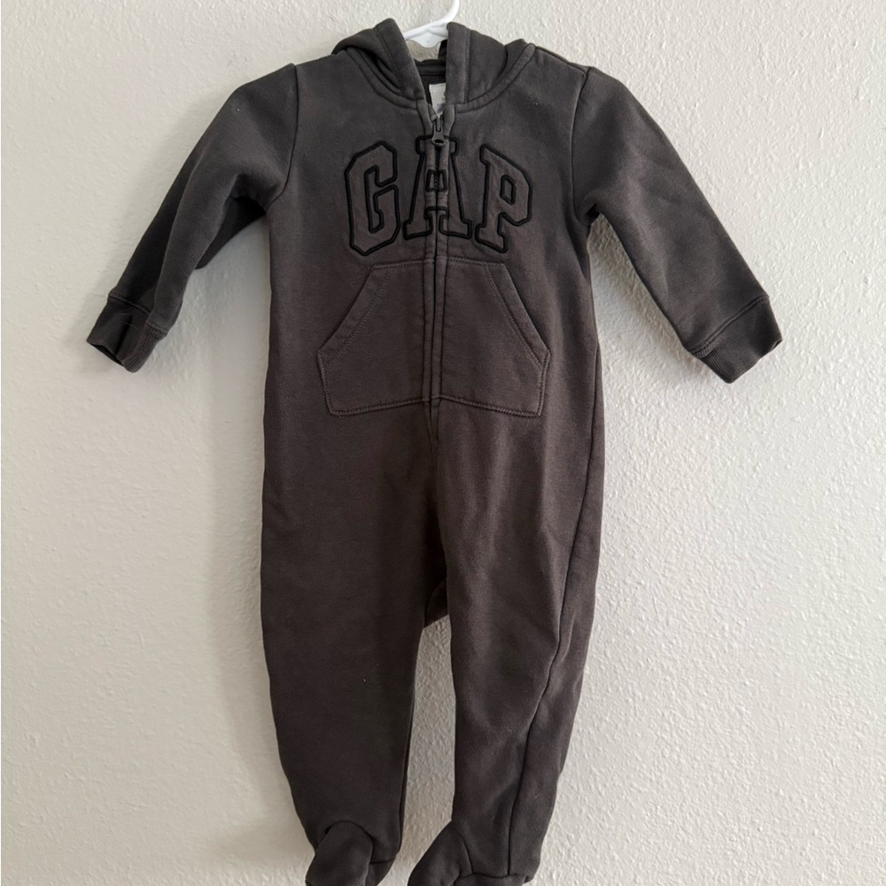GAP Kids Gray Hooded Onesie